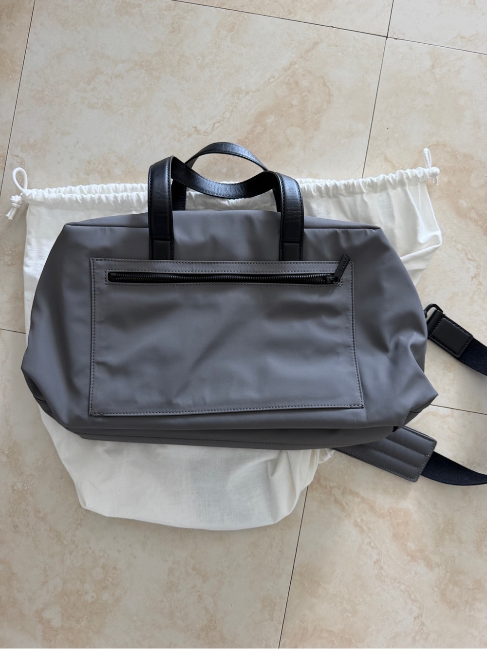 AWAY Grey Duffle Bag